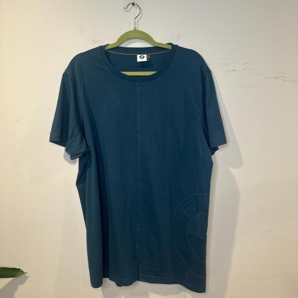 BMW Core Small Symbol Mens blue green cotton t-shirt XL #cars #casual